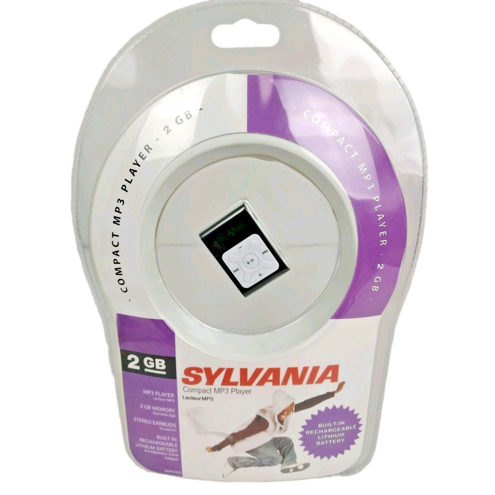 Sylvania SMP2002 2GB Compact MP3 Player NEW SEALED Clip Shuffle Style Teal